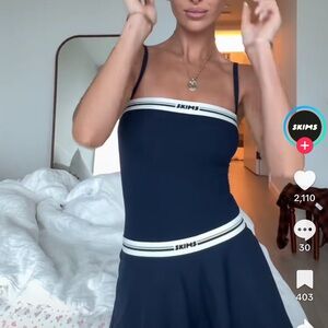 Skims Navy Blue Bodysuit